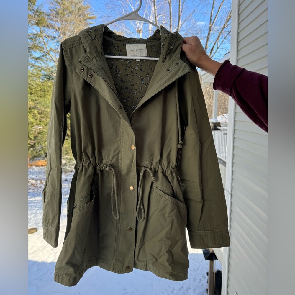 Lucky Brand Green Jacket, Size Medium